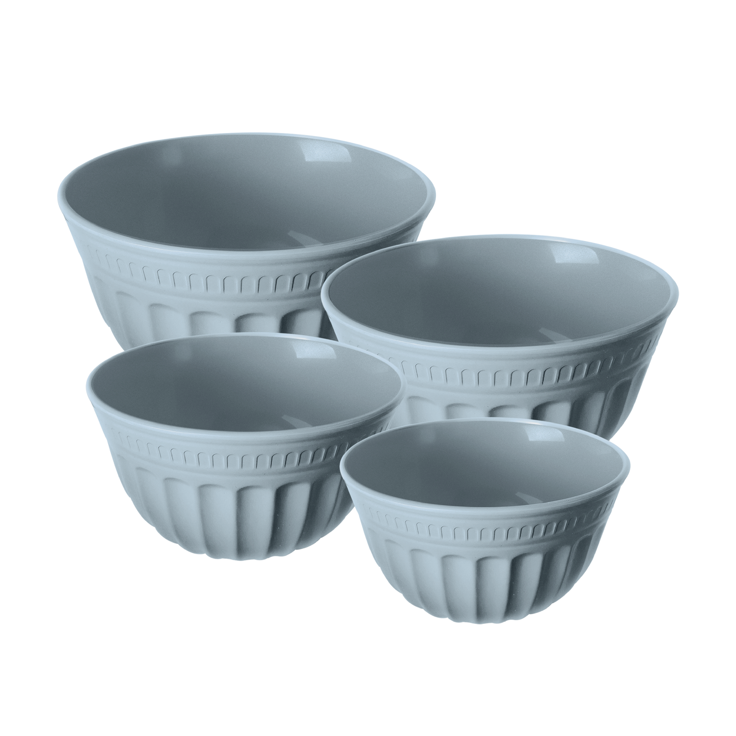 Set de 4 Bowls de Melamina Imitación Cerámica