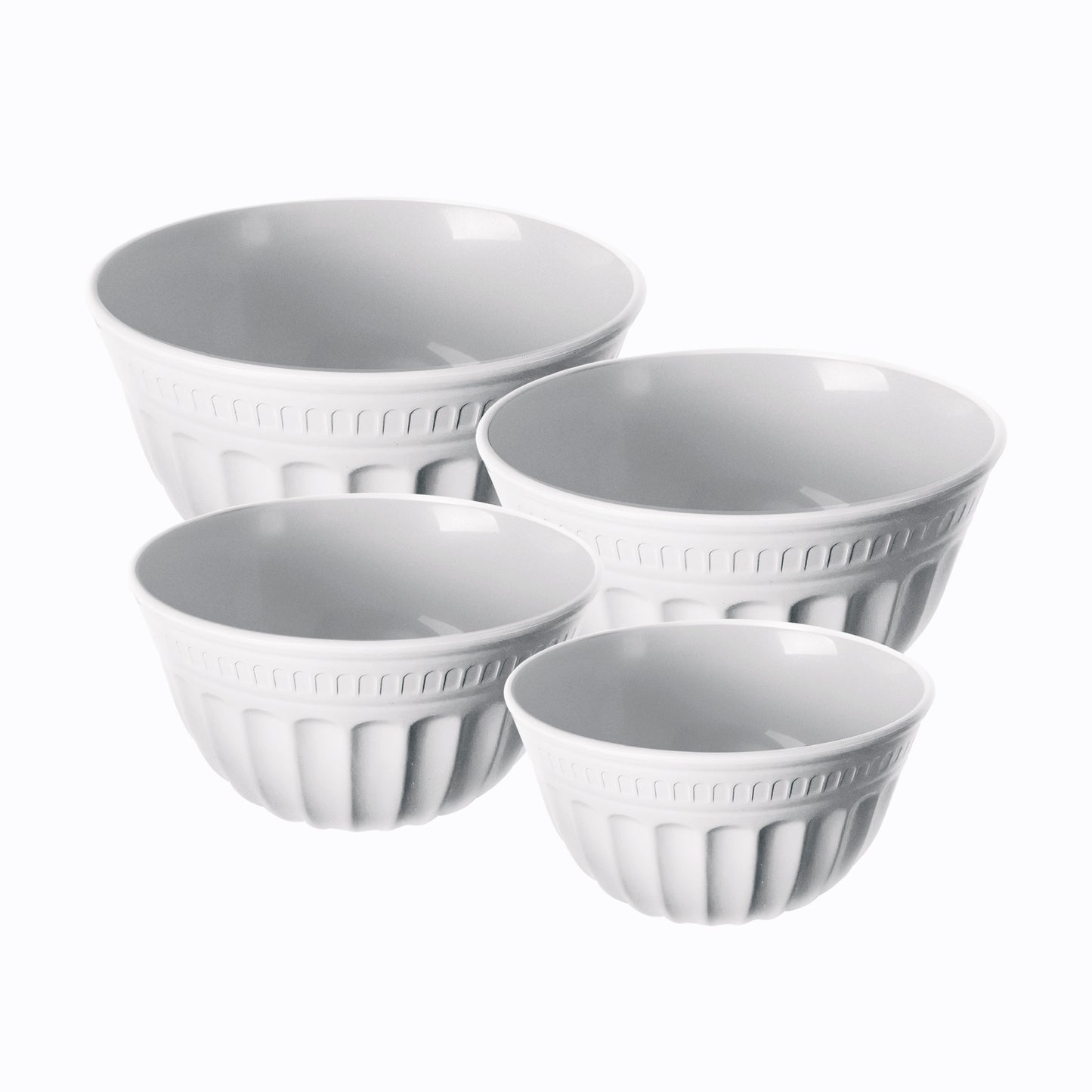 Set de 4 Bowls de Melamina Imitación Cerámica