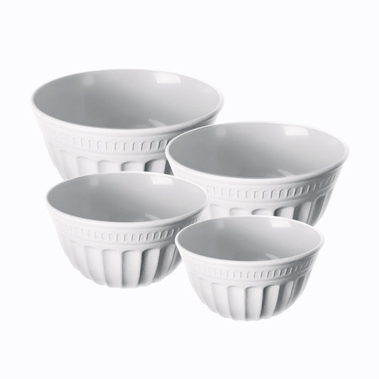 Set de 4 Bowls de Melamina Imitación Cerámica