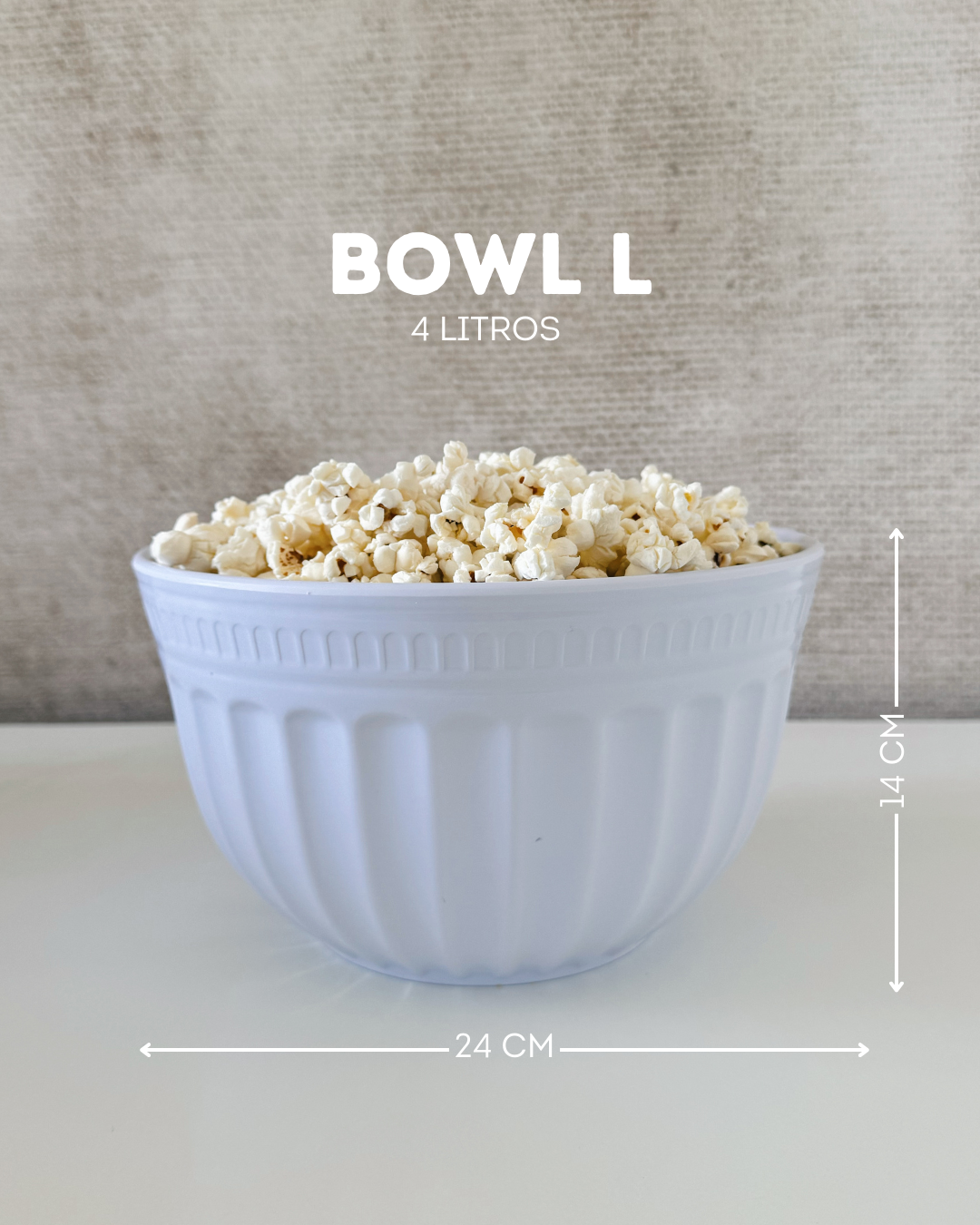 Set de 4 Bowls de Melamina Imitación Cerámica