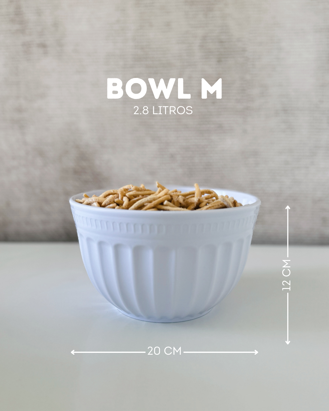 Set de 4 Bowls de Melamina Imitación Cerámica